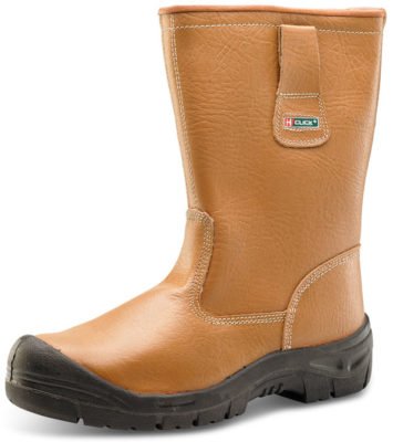 Selecting the correct footwear for the job - RIGGER BOOTS LINED STEEL CAP TAN